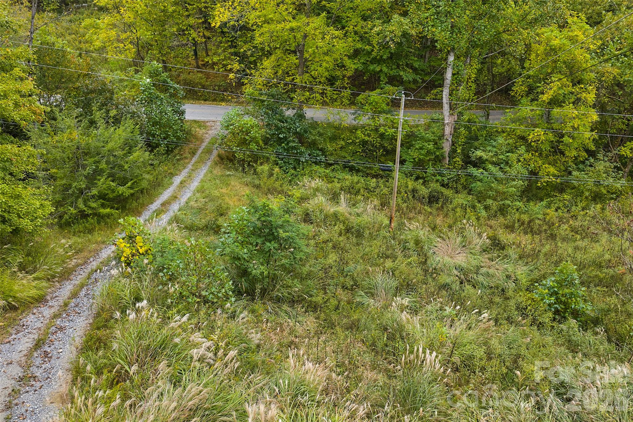 Neighbors driveway / easement runs through the edge of this lot - 348 Chandler Creek Road, Mars Hill