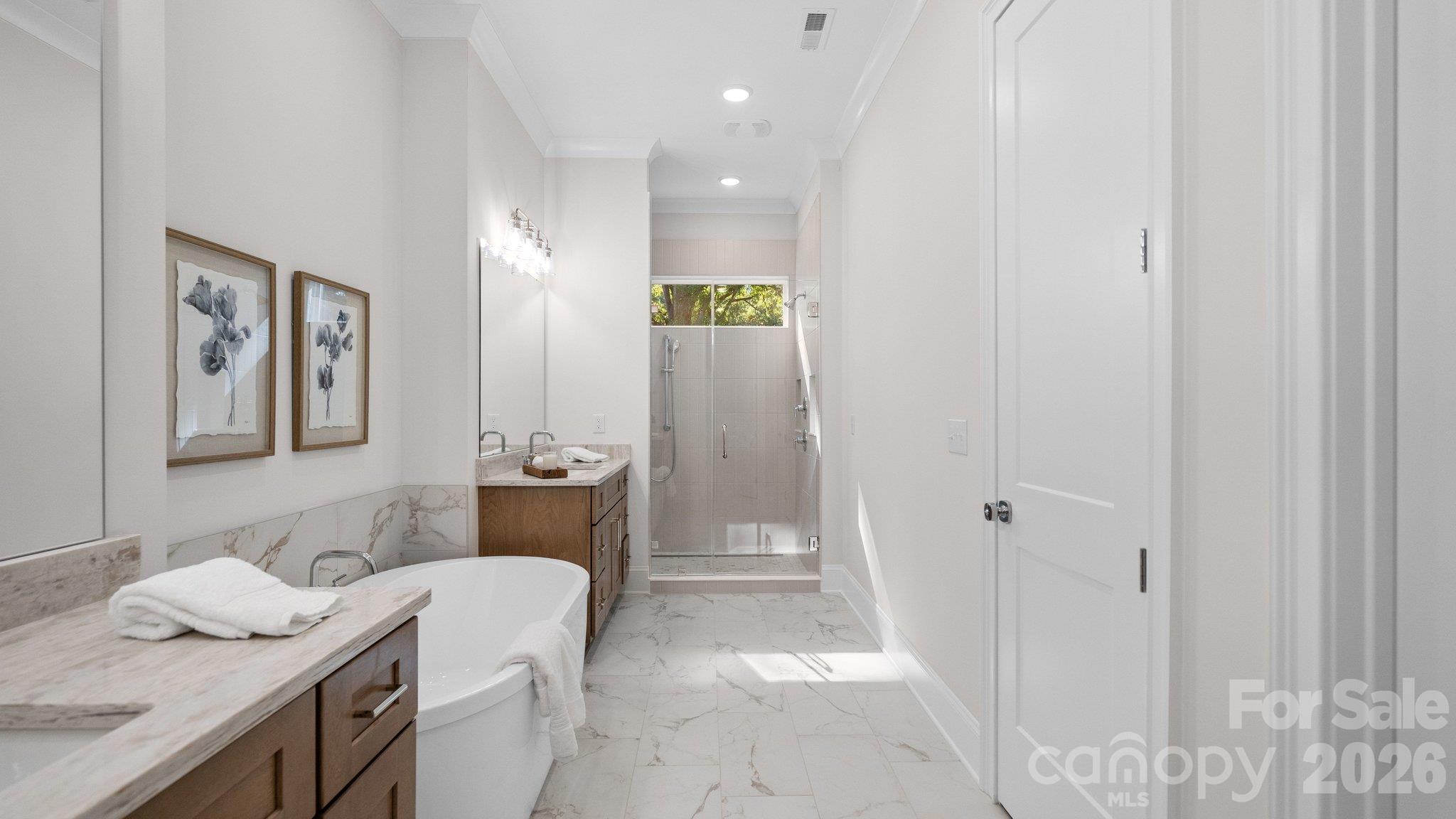 primary bath - 6918 Alexander Road, Charlotte