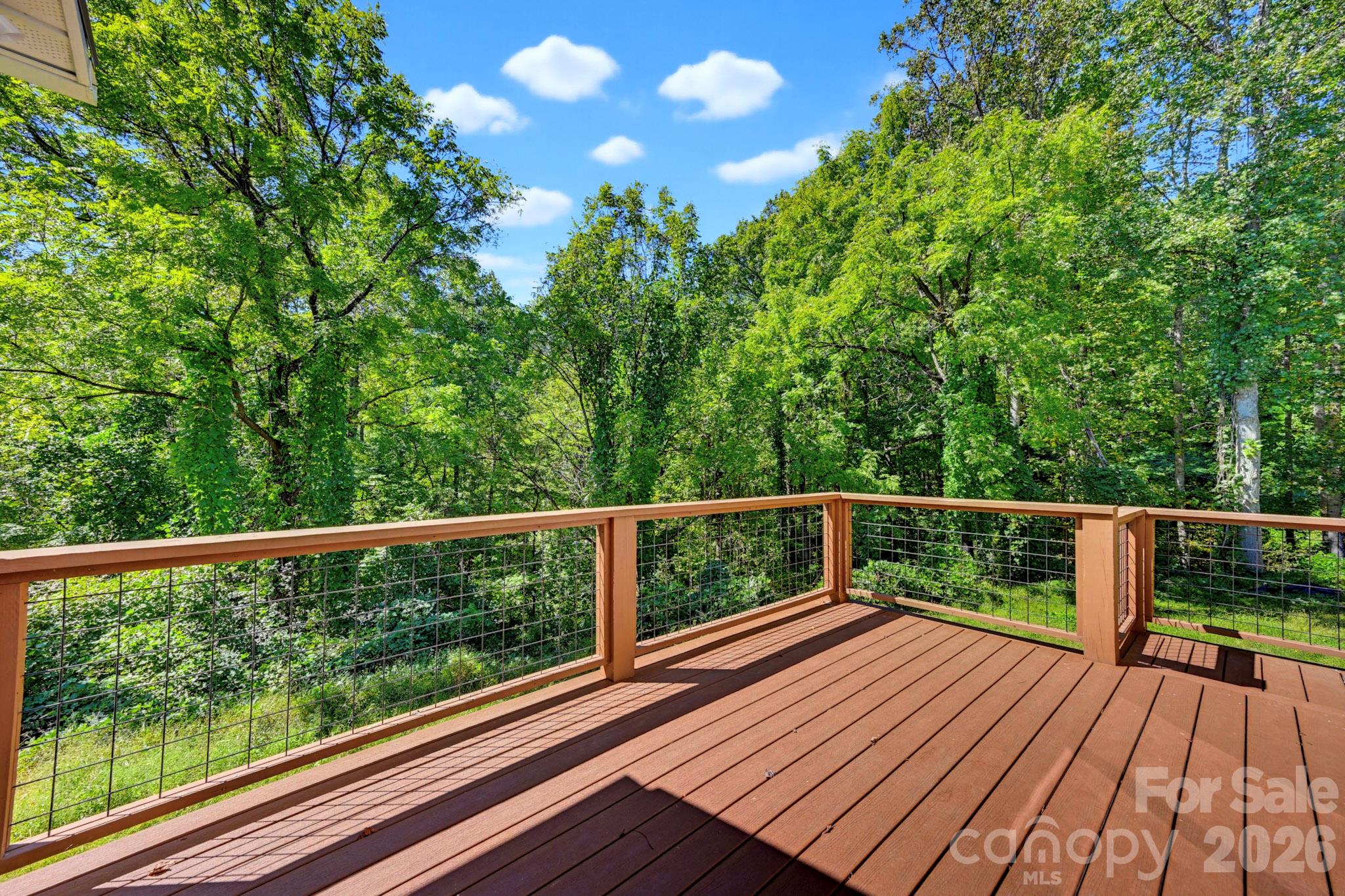 Deck off Master Bath and Dining Room - 175 Trinity Drive, Sylva