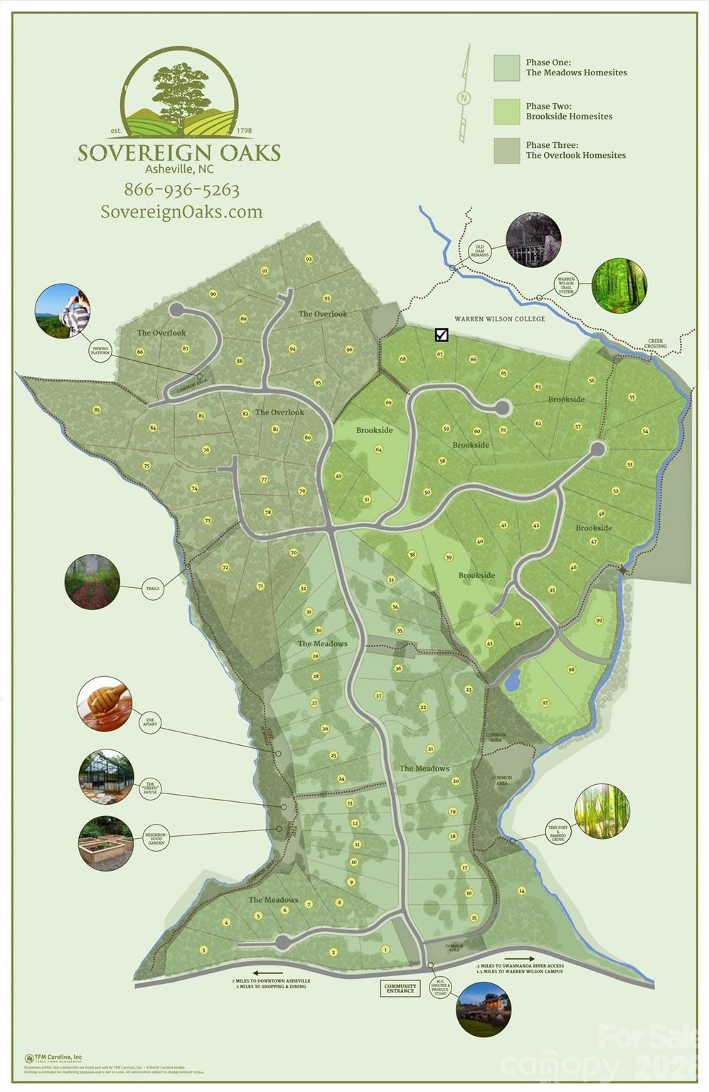 Hiking trails and community map Lot 67 noted - 30 Hawberry Court, Asheville