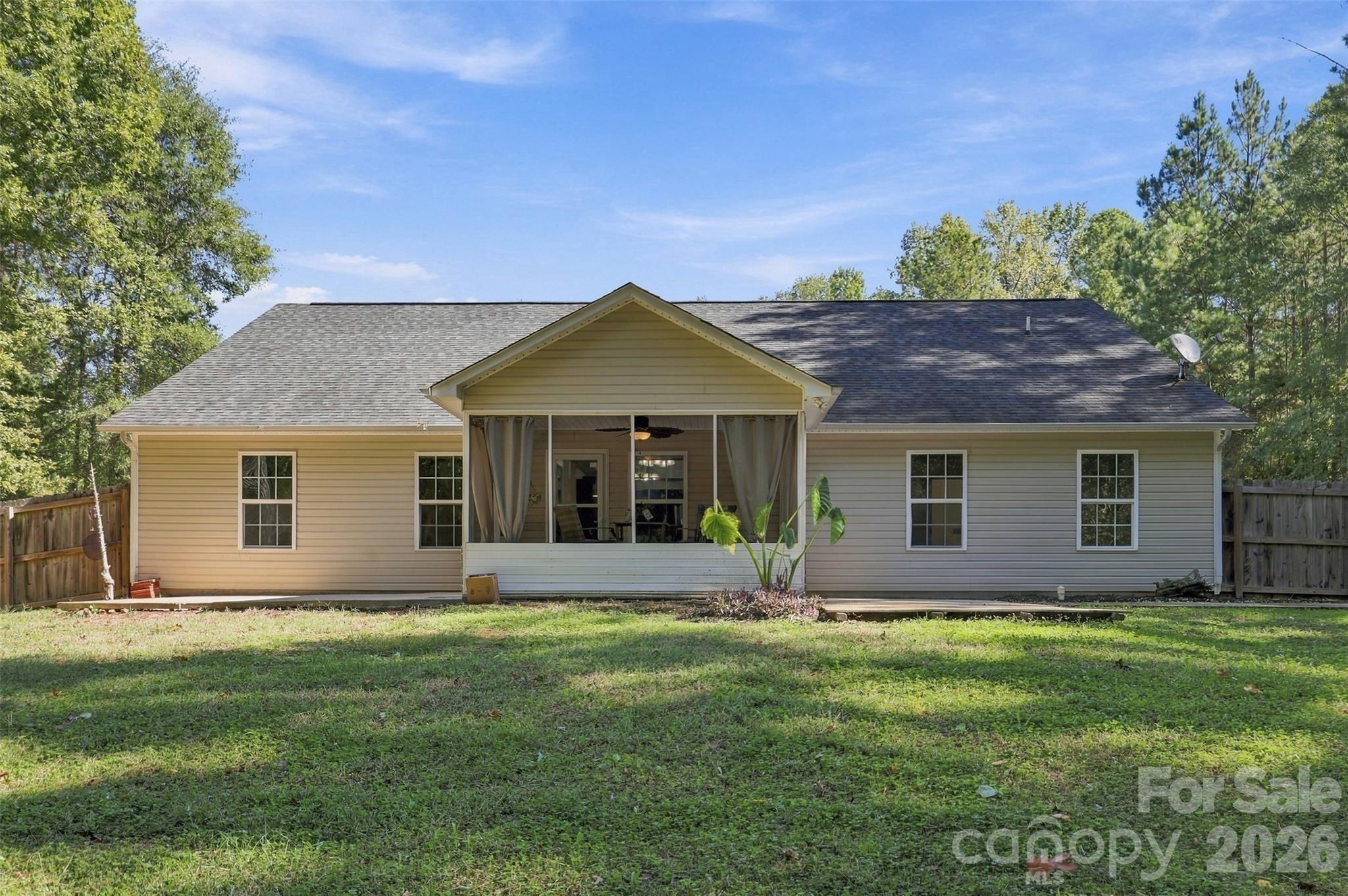 Large backyard with fence for privacy, pets, and entertaining. - 123 Sherham Way, Rock Hill