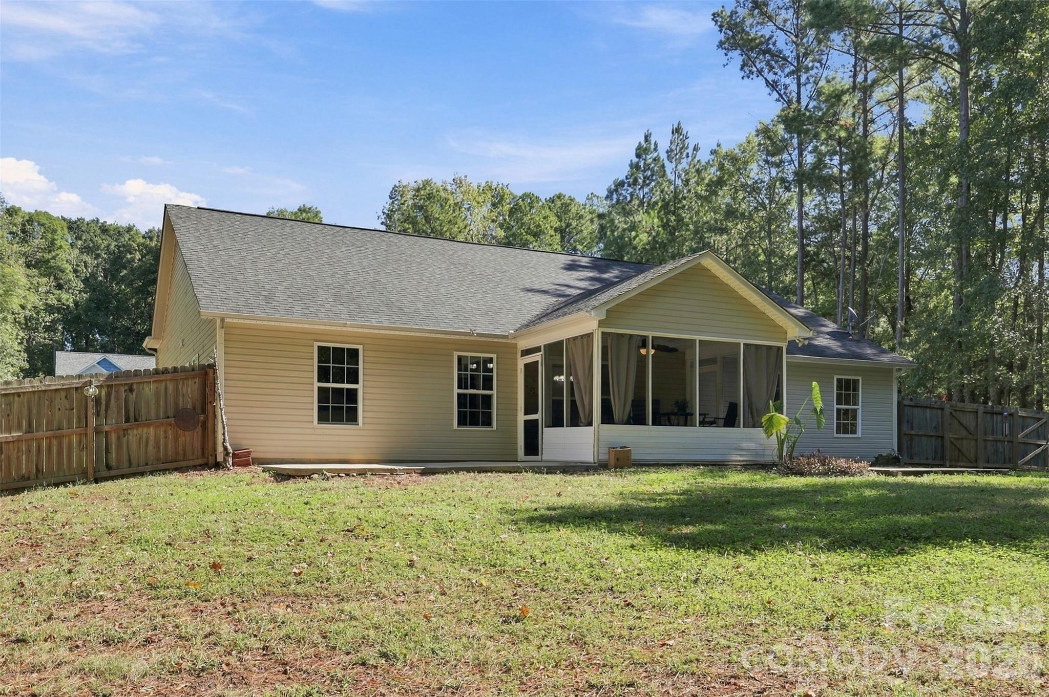 Large backyard with fence for privacy, pets, and entertaining. - 123 Sherham Way, Rock Hill