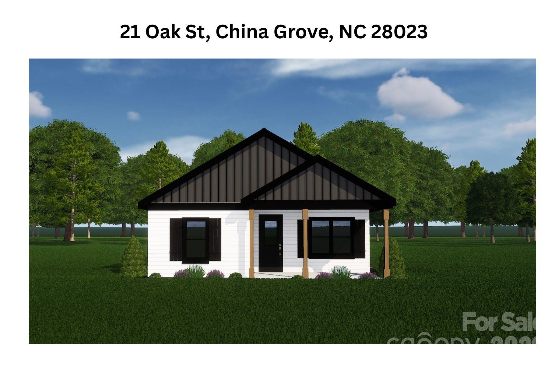 Exterior Rendering - 21 Oak Street, China Grove