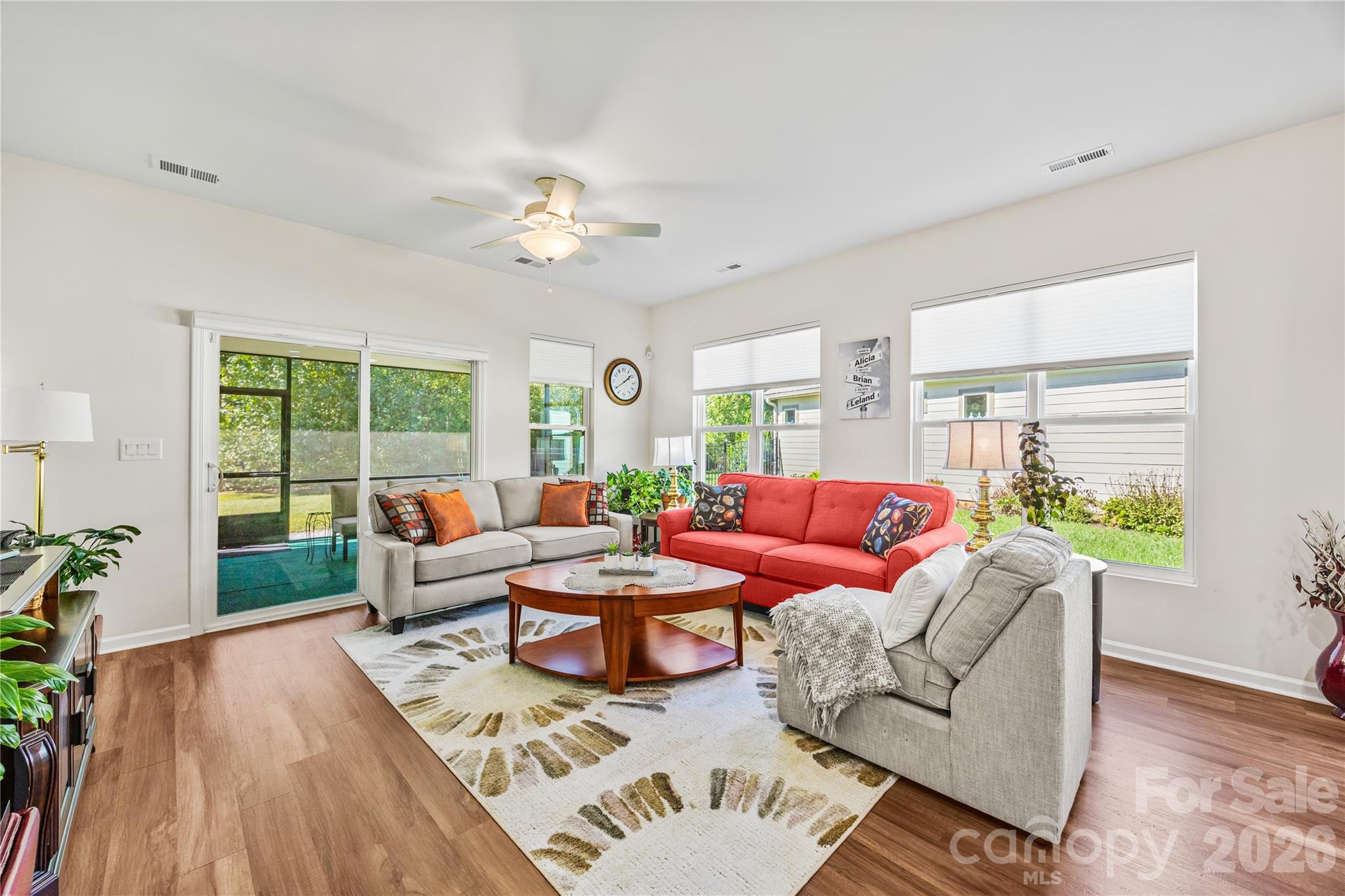 cozy family room that opens into the kitchen - 264 Flat Rock Drive, Denver