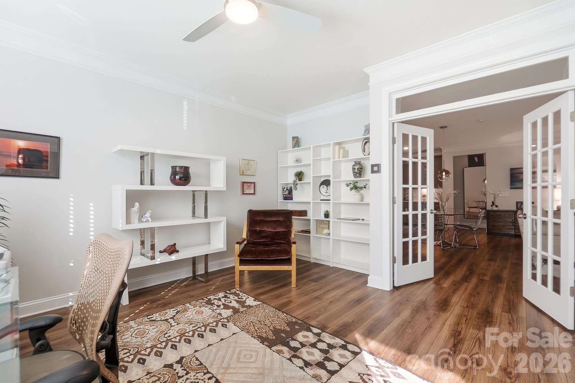 White shelves next to french door stays! - 2014 Old Evergreen Parkway, Indian Trail