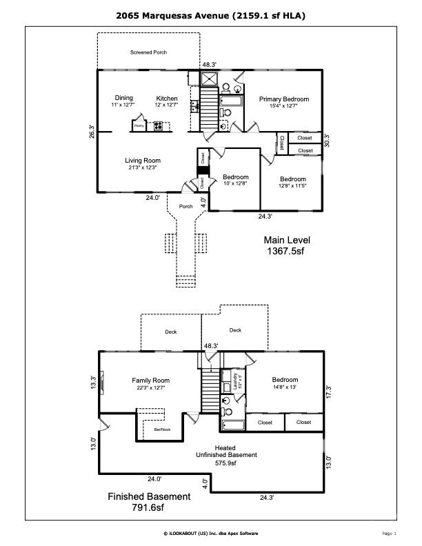 Floor Plan - 2065 Marquesas Avenue, Tega Cay