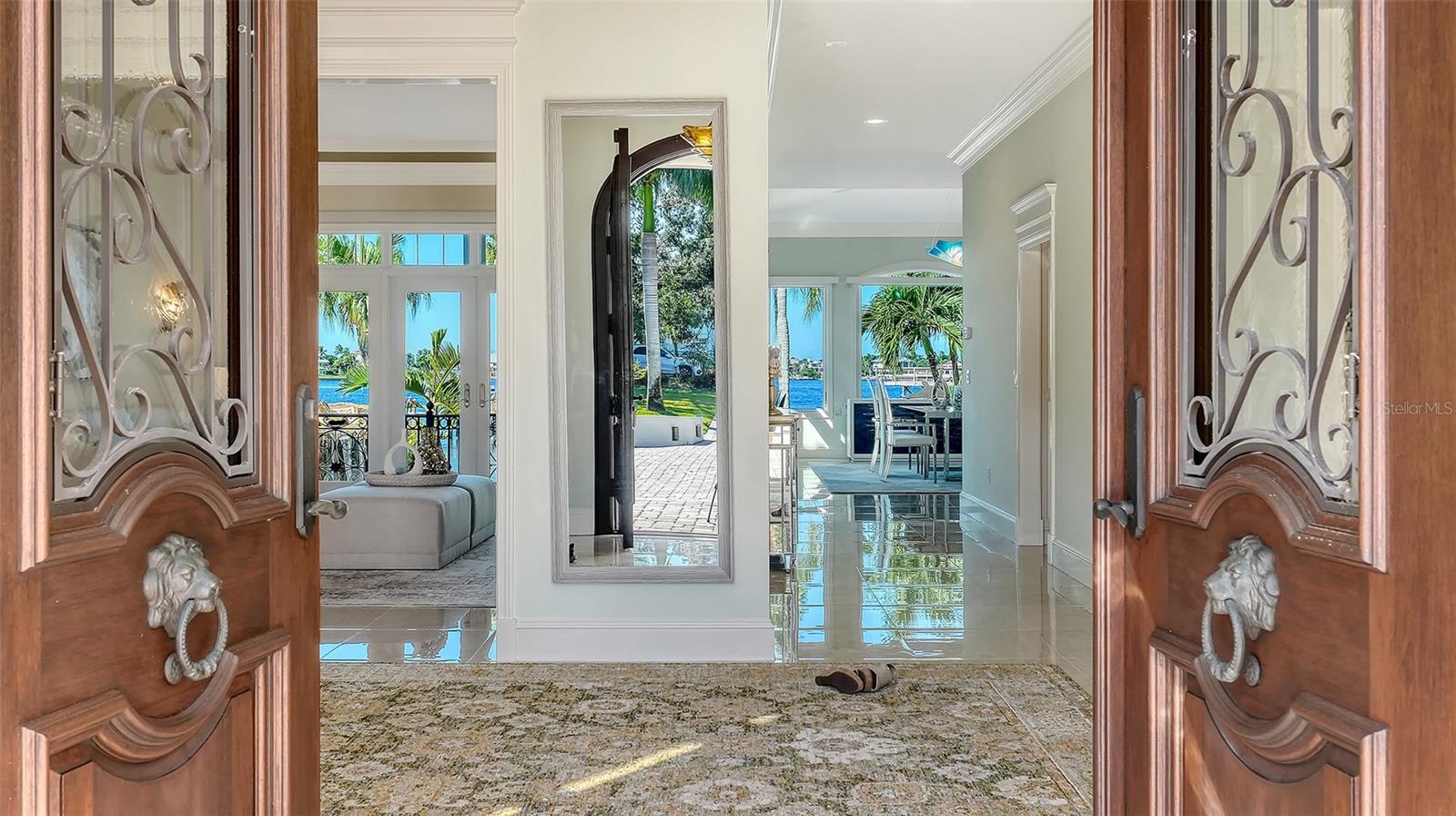 Enter through double custom oak doors - 2115 LYCHEE LN, NOKOMIS