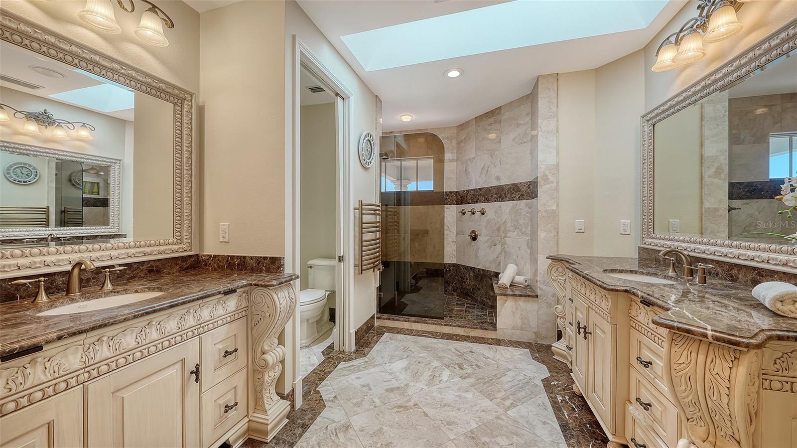 owers suite bathroom all done in marble - 2115 LYCHEE LN, NOKOMIS