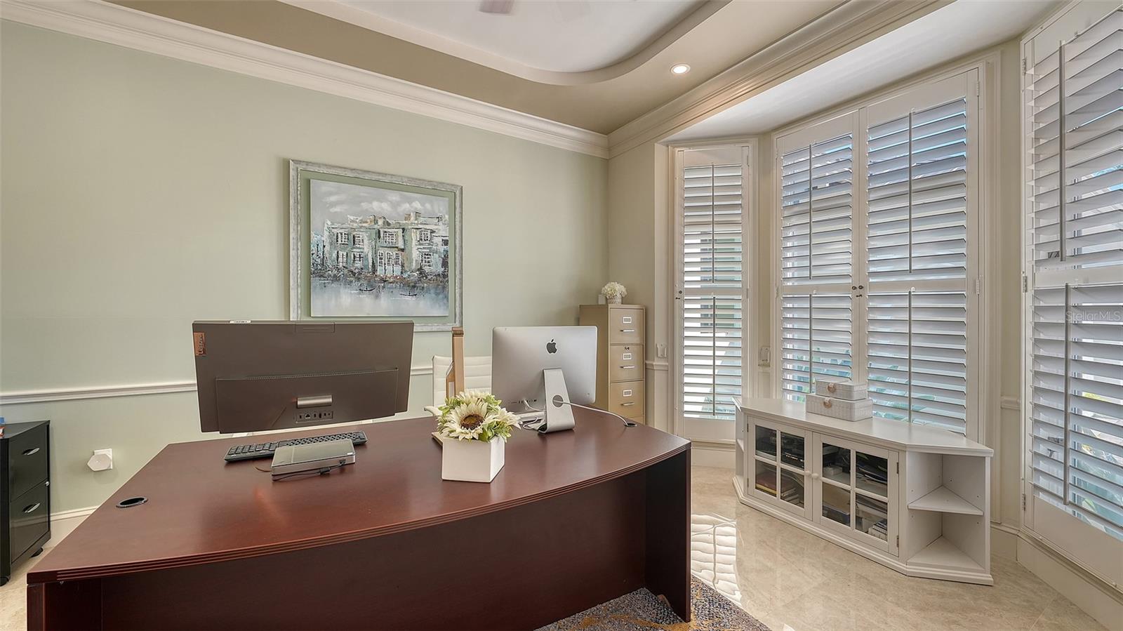 first floor office notice all the natural light - 2115 LYCHEE LN, NOKOMIS