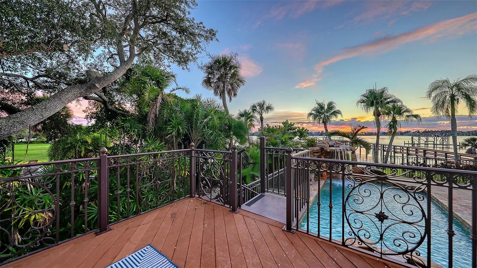 easy access to the pool from first floor owners suite - 2115 LYCHEE LN, NOKOMIS
