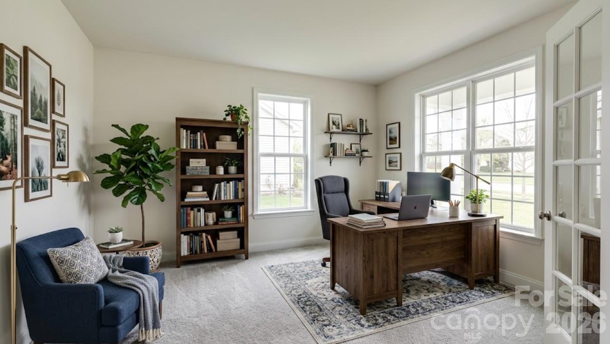 Virtually Staged Office - 5613 Shenandoah Drive, Waxhaw