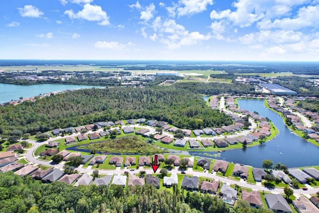 Ariel View of Community - 3876 WHISTLEWOOD CIR, LAKELAND