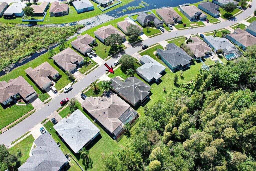 Ariel view of Home - 3876 WHISTLEWOOD CIR, LAKELAND