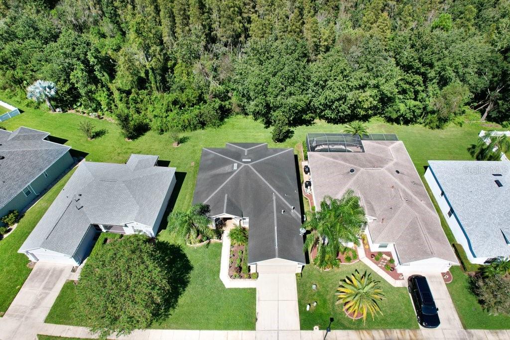 Ariel view of home - 3876 WHISTLEWOOD CIR, LAKELAND