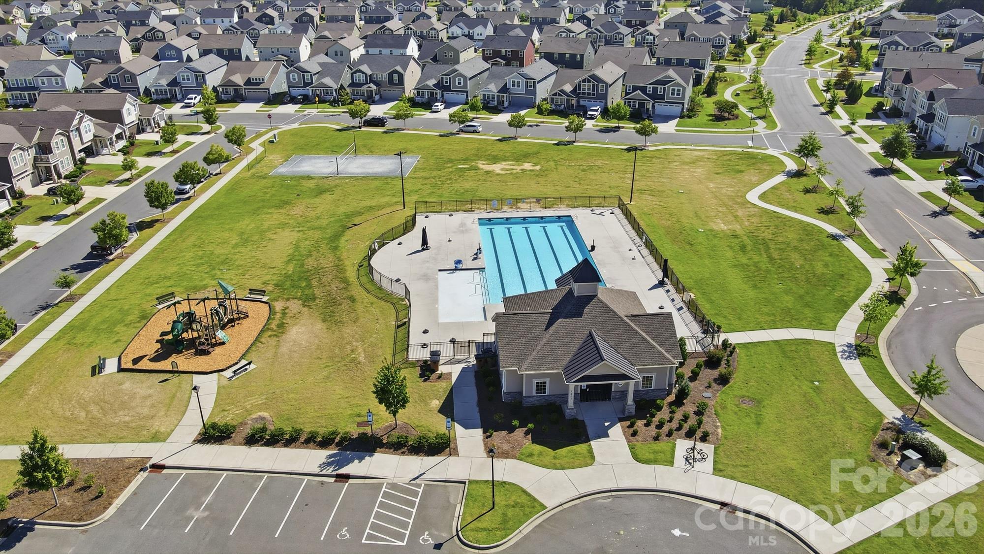 Community Huge Pool, Covered Pavilion, Park & Volley Ball Court - 1403 Laggan Lane, Indian Trail