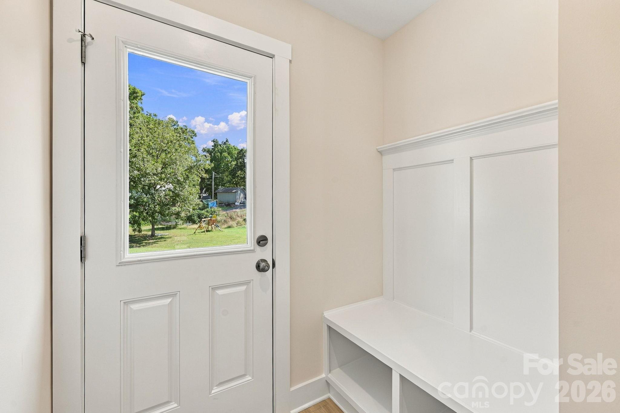 Drop zone at back door entry. - 808 4th Street, Albemarle
