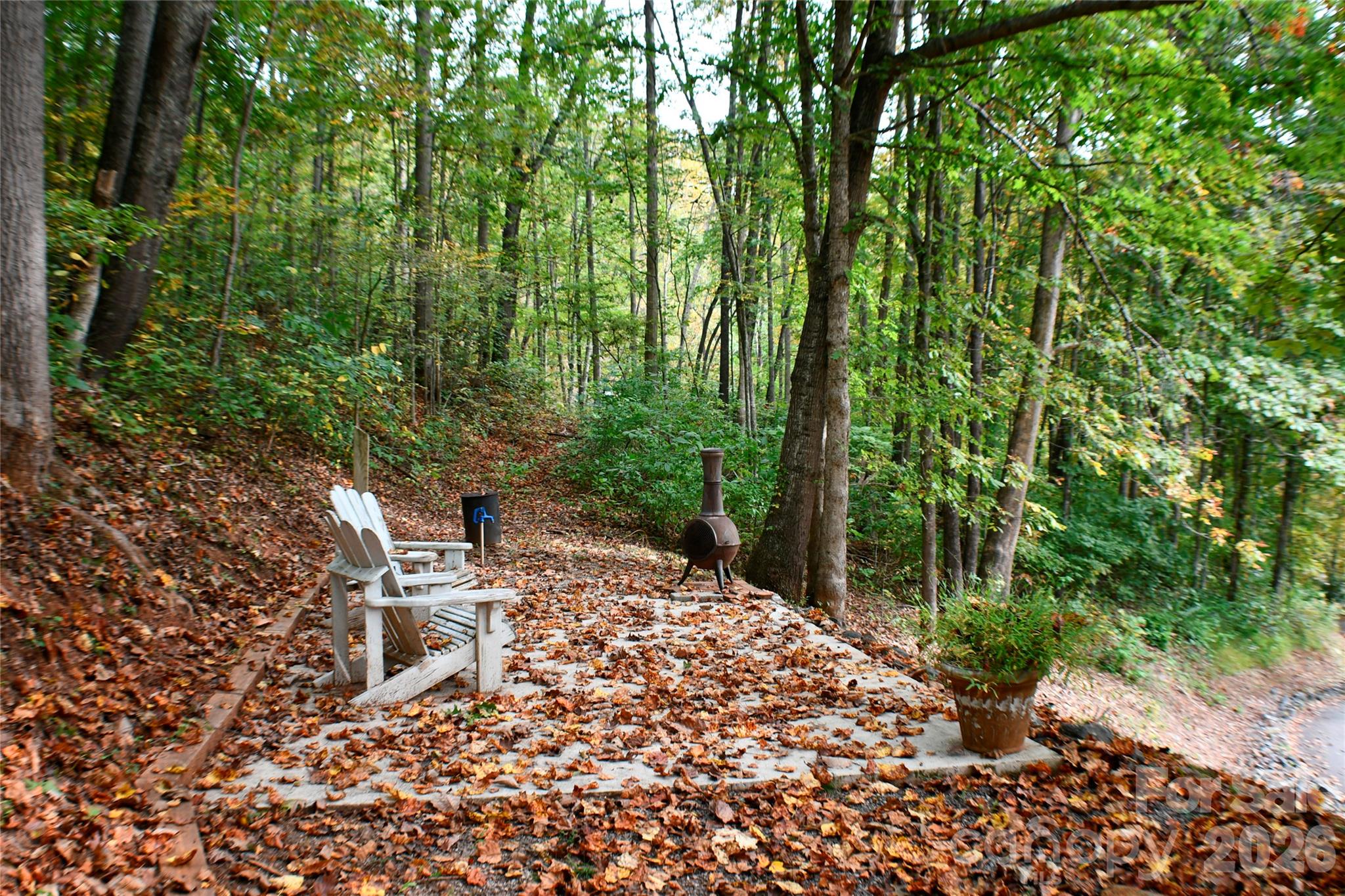 Sitting area (concrete pad) - 177 Natural Trail, Sylva