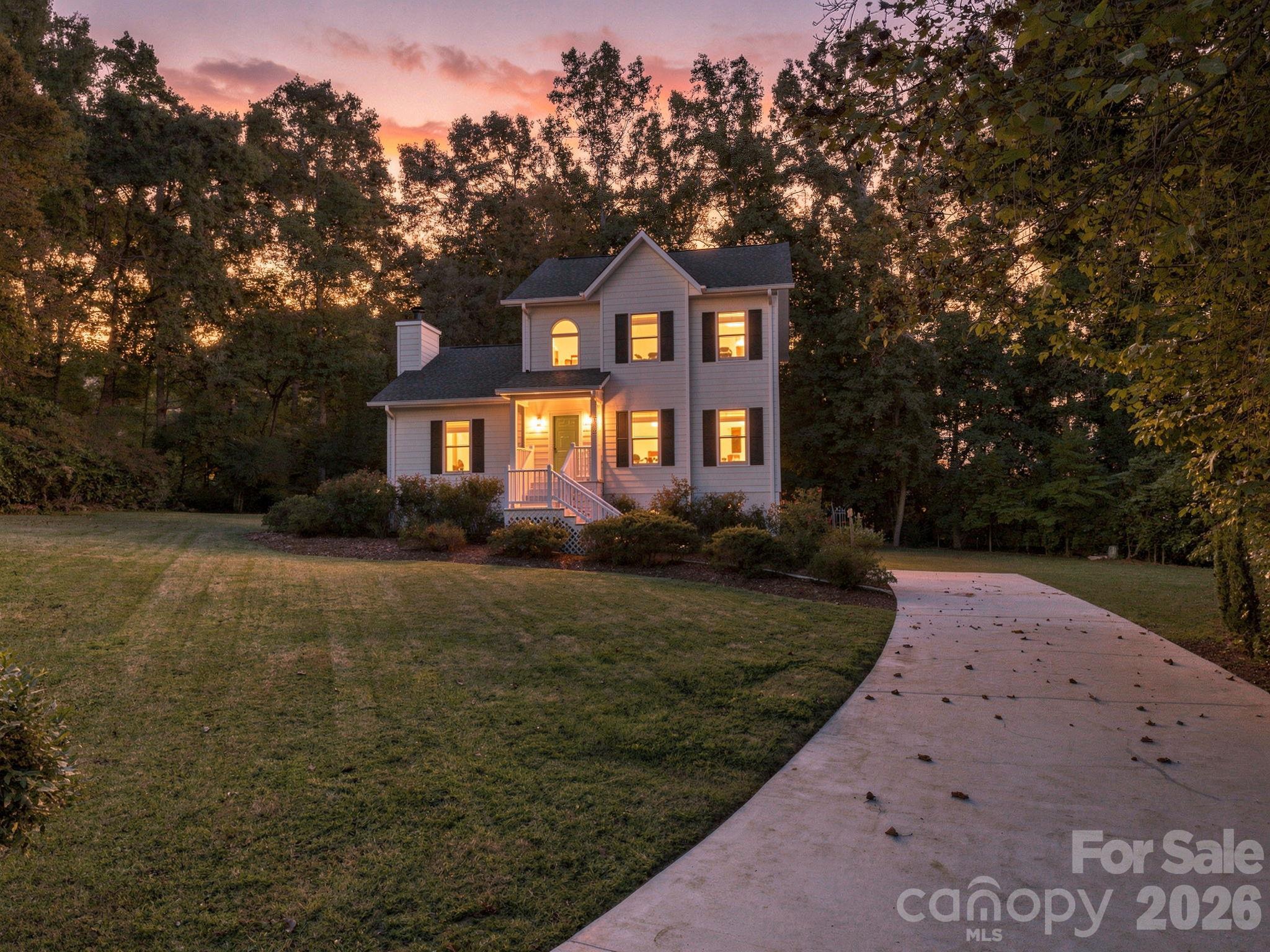 twilight exterior - 1270 Berra Place, Hickory