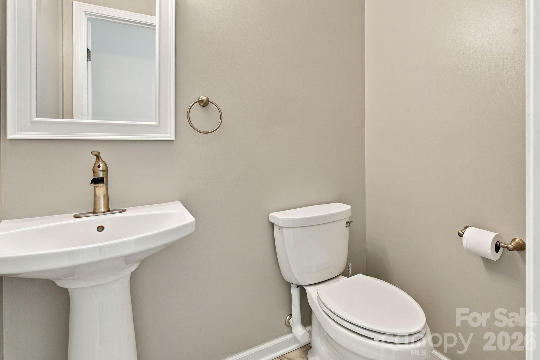 lower level half bathroom - 1270 Berra Place, Hickory