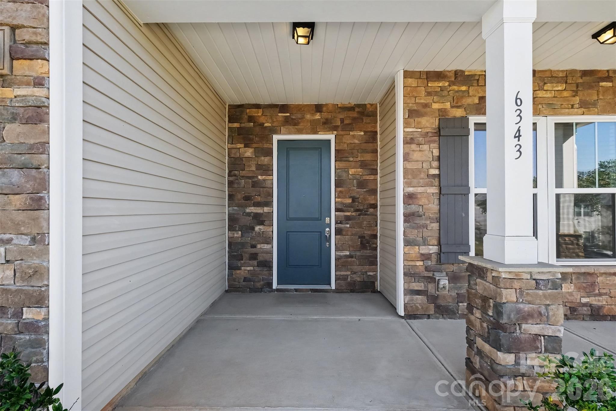 Covered front porch - 6343 Clarisse Drive SW, Concord