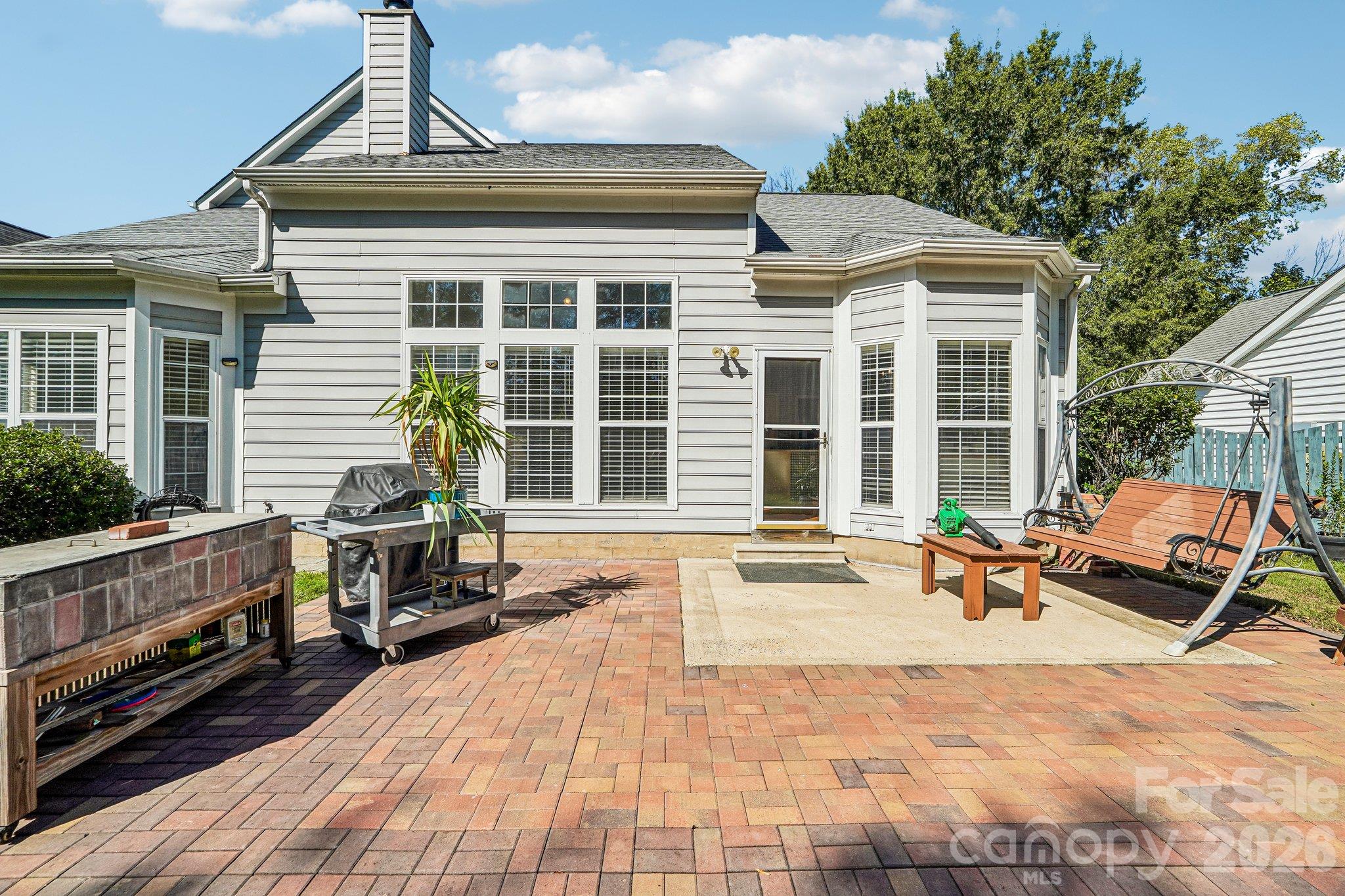 Amazing outdoour living with this extra large paver patio. - 11207 Livingston Mill Road, Charlotte
