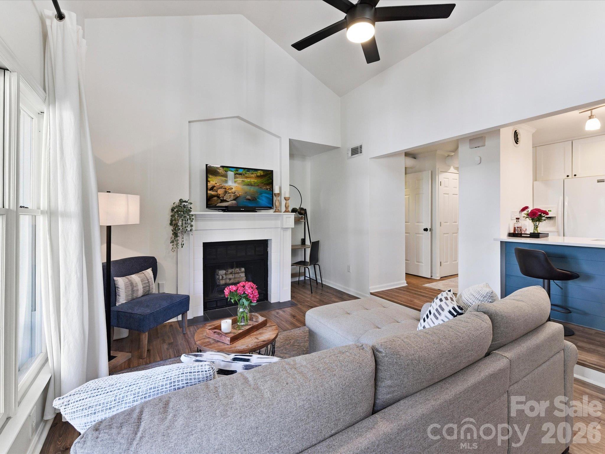 Vaulted ceilings feel bright and spacious - 423 W 8th Street, Charlotte