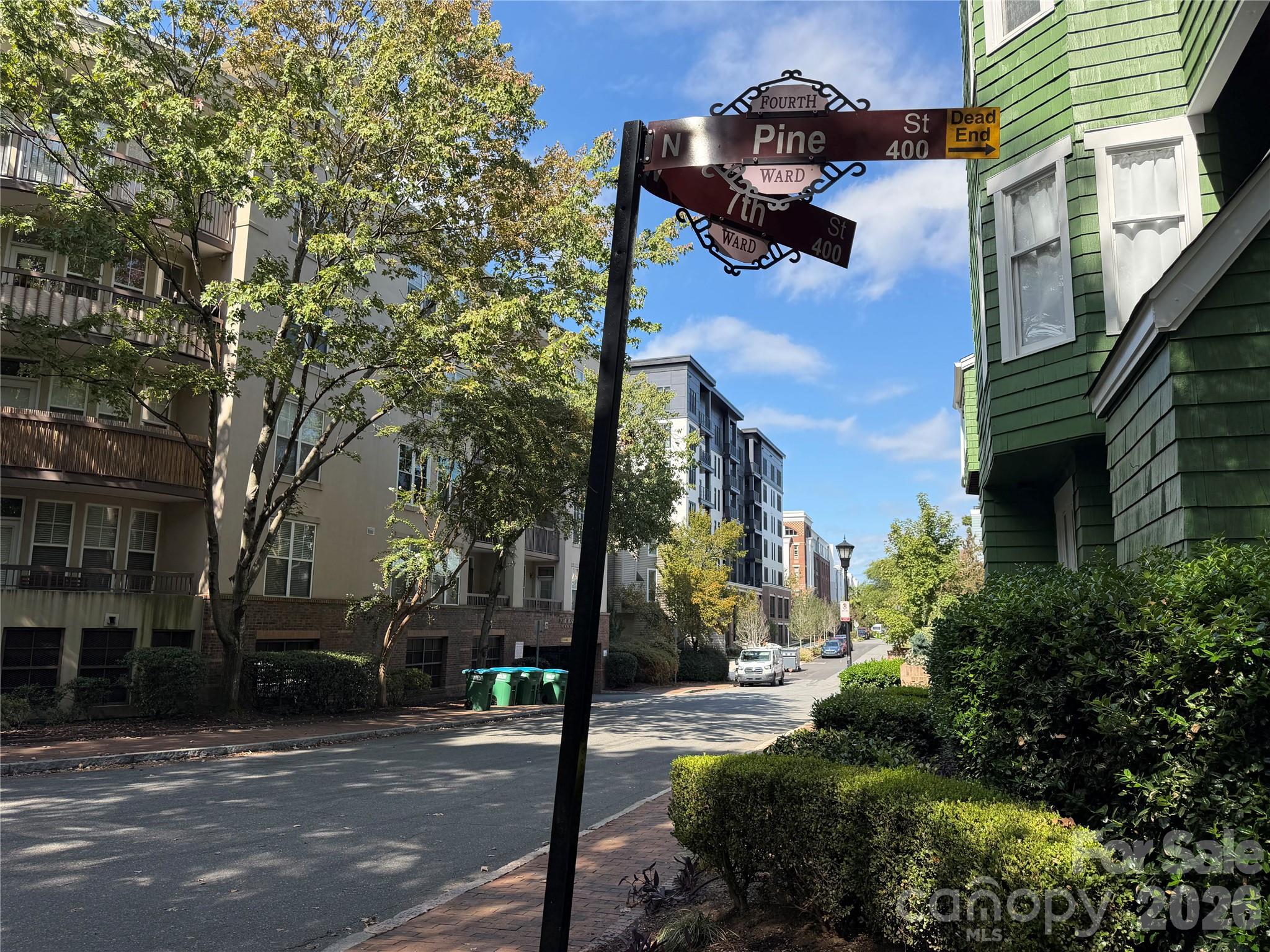 7th St leading to Graham St - historic Fourth Ward - 423 W 8th Street, Charlotte