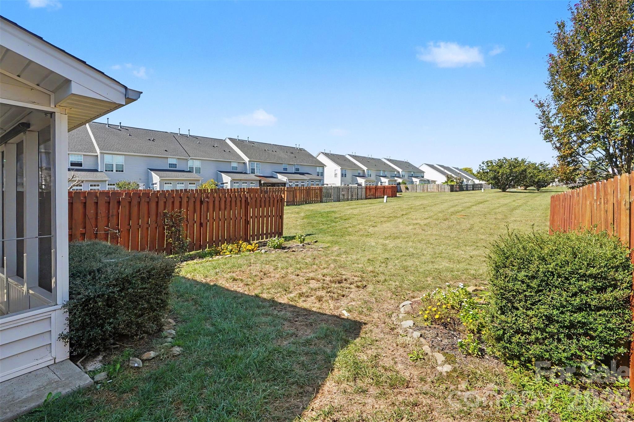 Backyard opens up to beautiful green space - 4083 Holly Villa Circle, Indian Trail