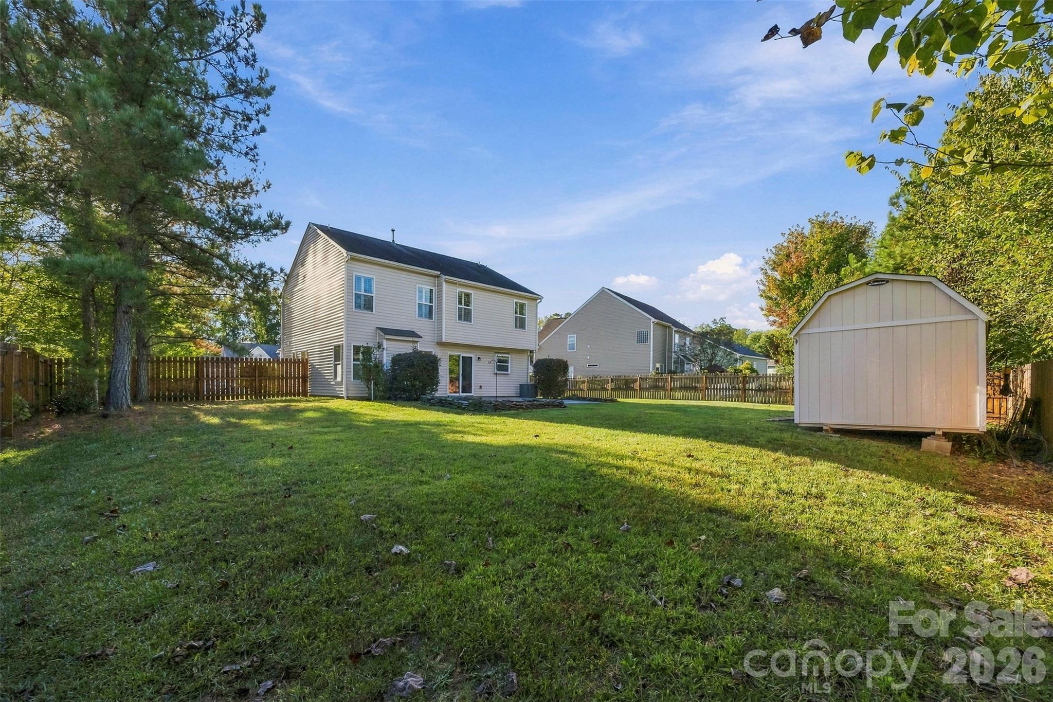spacious, fenced in yard - 108 Moores Branch Road, Mount Holly