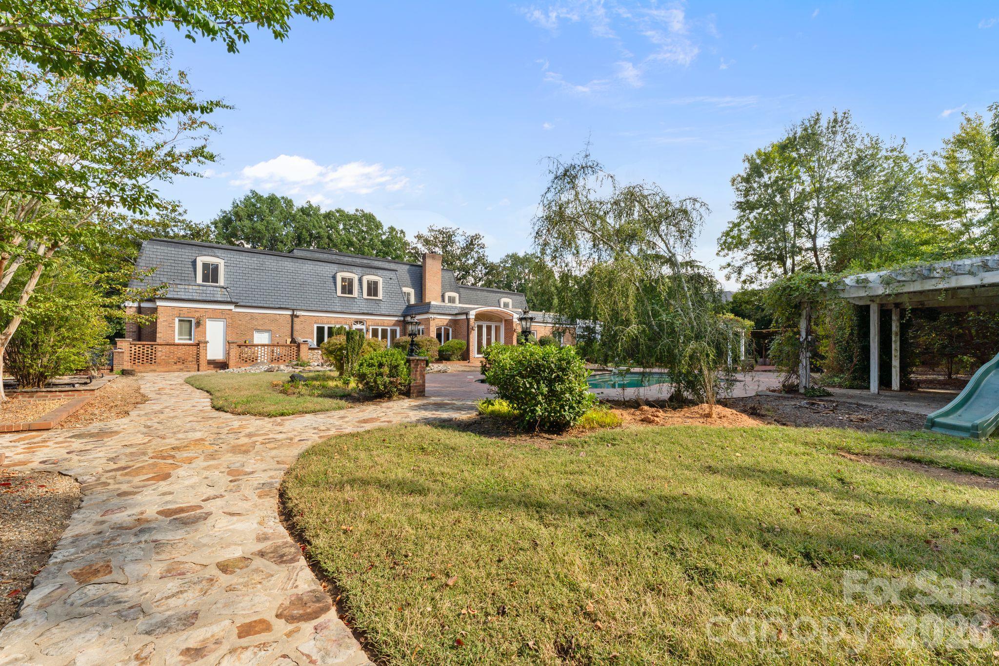 Backyard grounds - 3452 Sharon Road, Charlotte