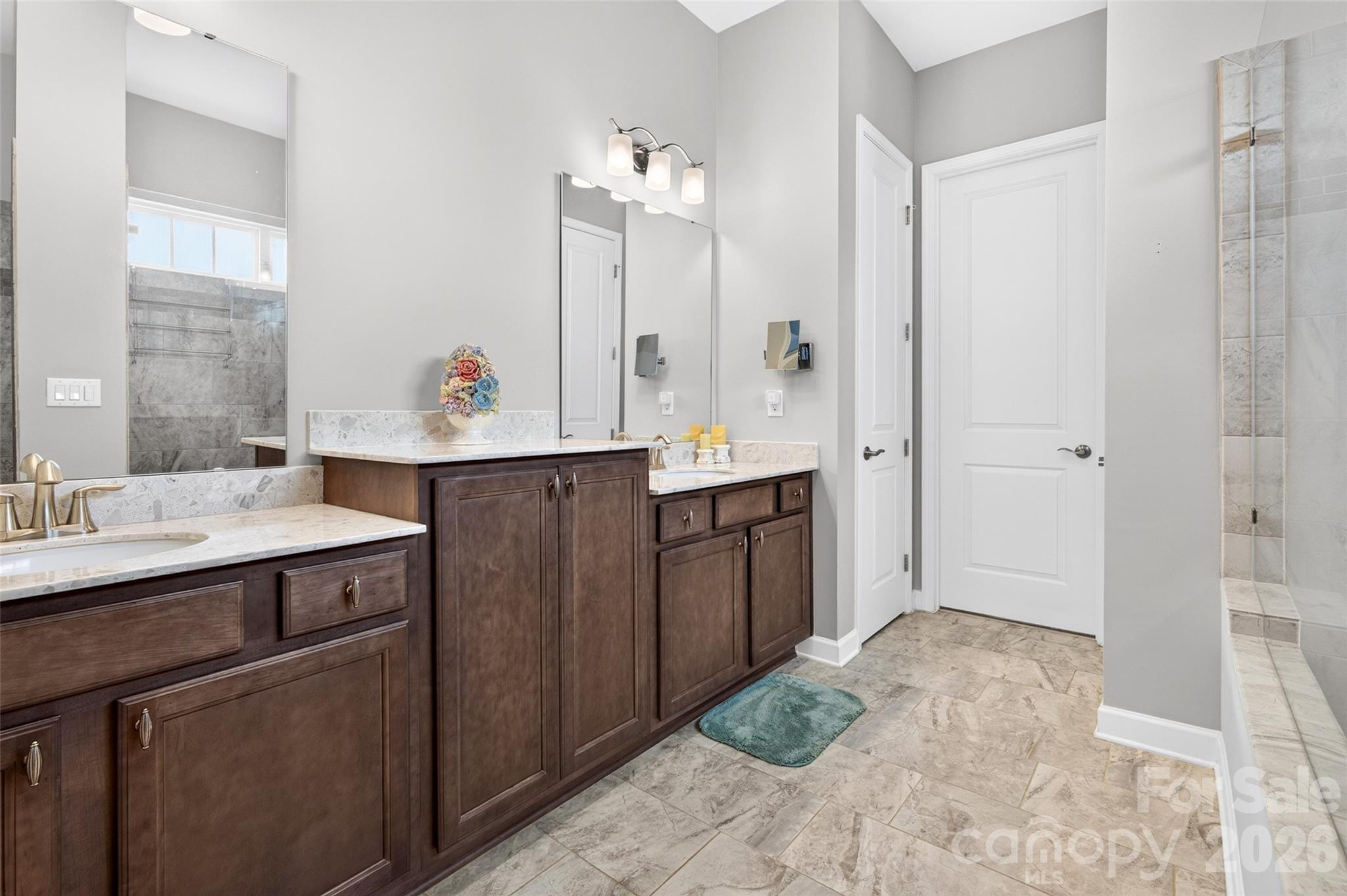Primary Bath Dual vanities - 1709 Cedar Park Drive, Pineville