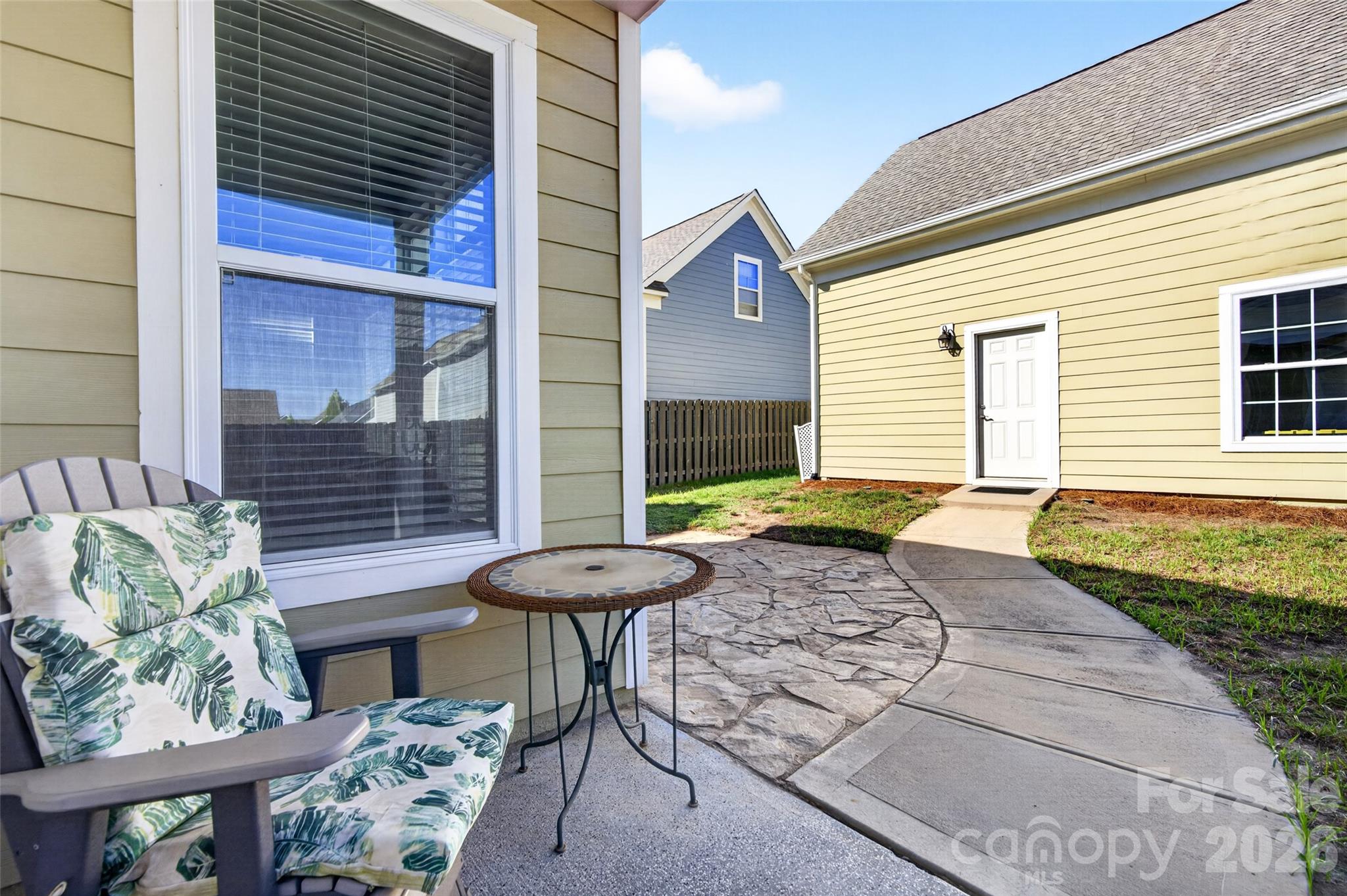 Backyard with new patio - 1709 Cedar Park Drive, Pineville