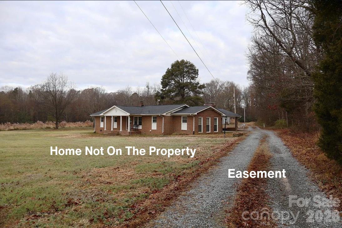 Standing on Willis Long Rd Showing Easement Leading to the Lot - 1724 Willis Long Road, Monroe