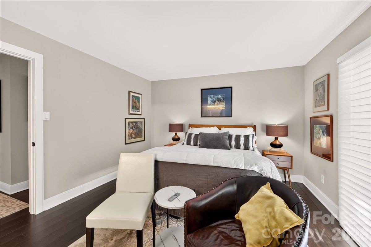 Primary Bedroom with Balcony and En Suite Bathroom - 3762 Winding Creek Lane, Charlotte