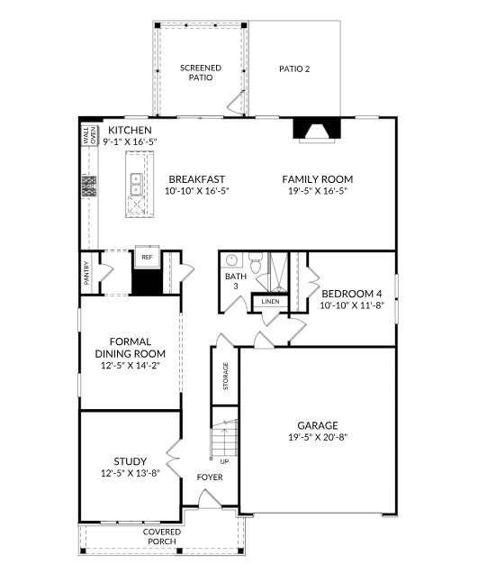 Main Level - 1916 Pine Nut Trail, Indian Trail