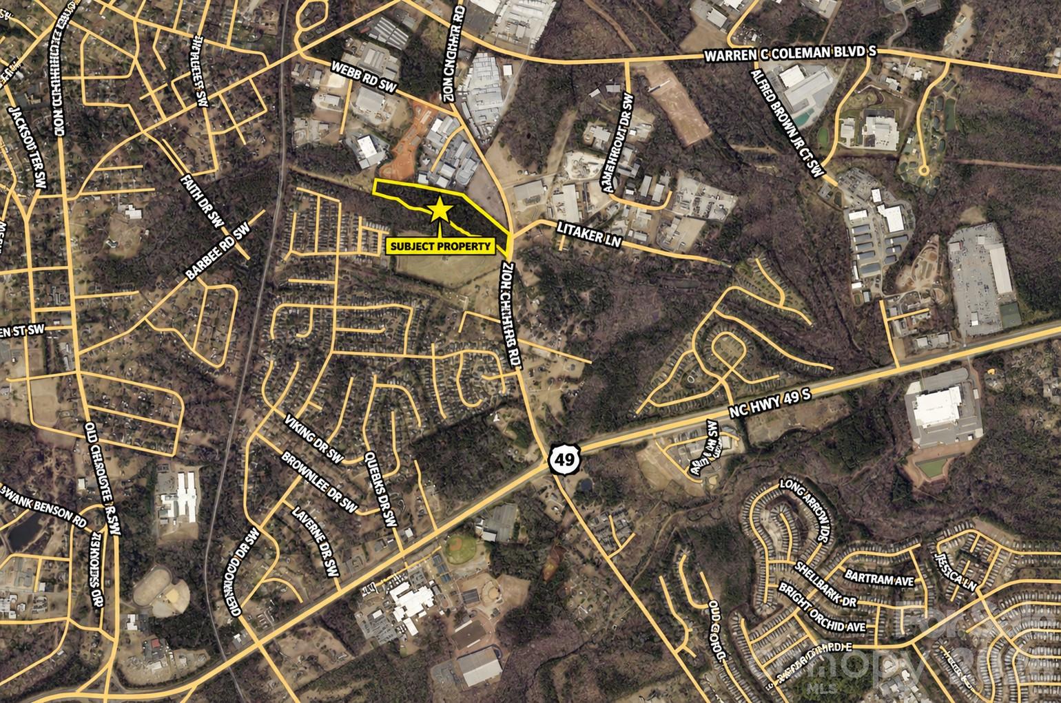 Acreage at 2976 Zion Church Road, Concord, photo 4 of 5