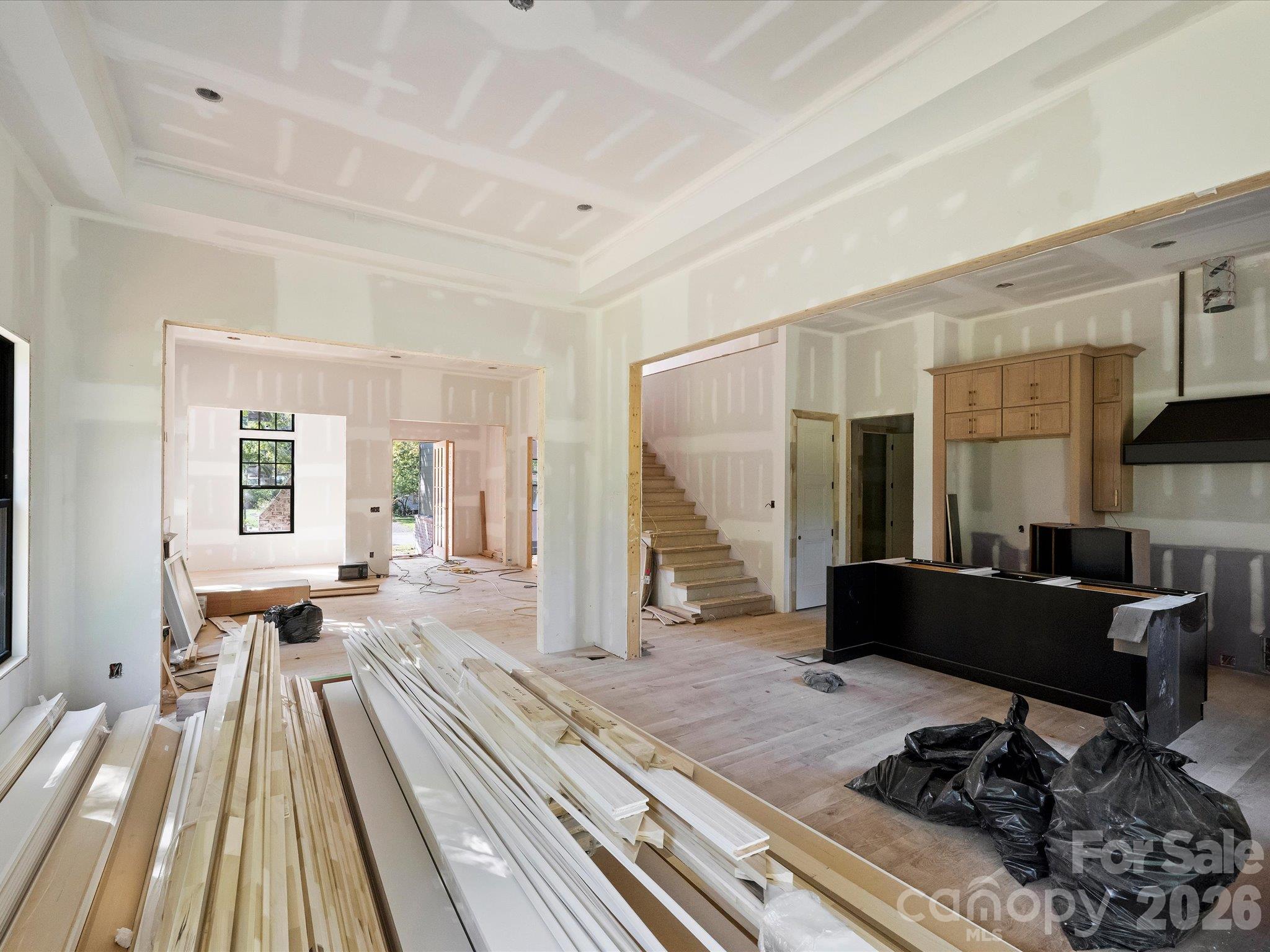 Dining Room and Kitchen - 6509 Hazelton Drive, Charlotte