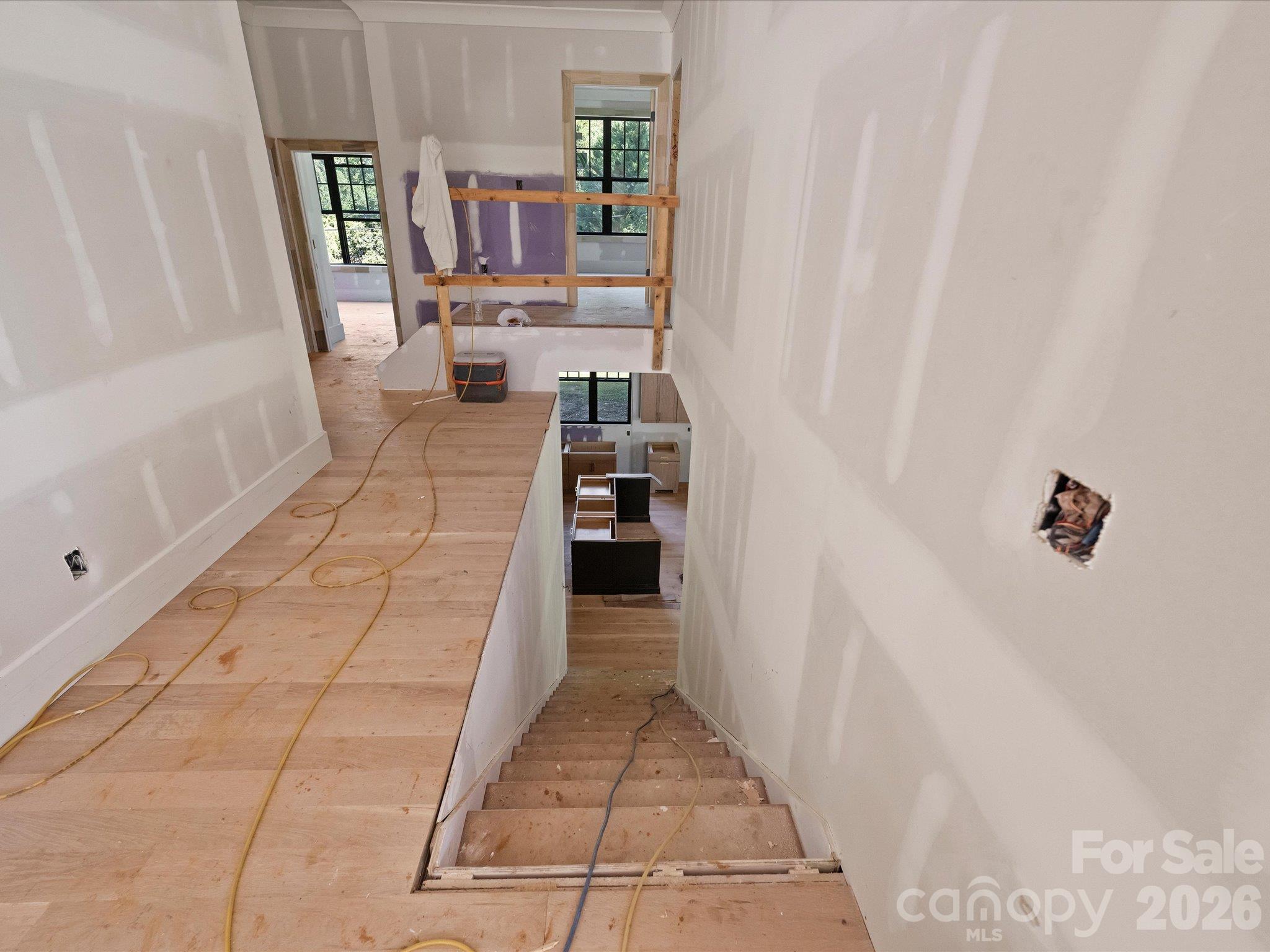 Staircase - 6509 Hazelton Drive, Charlotte