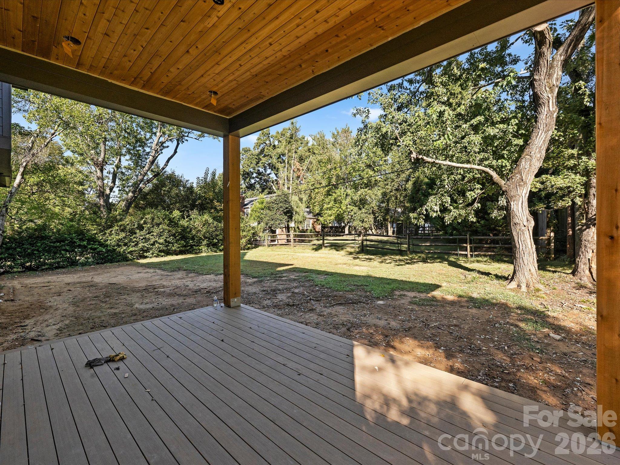 Covered Back Porch - 6509 Hazelton Drive, Charlotte