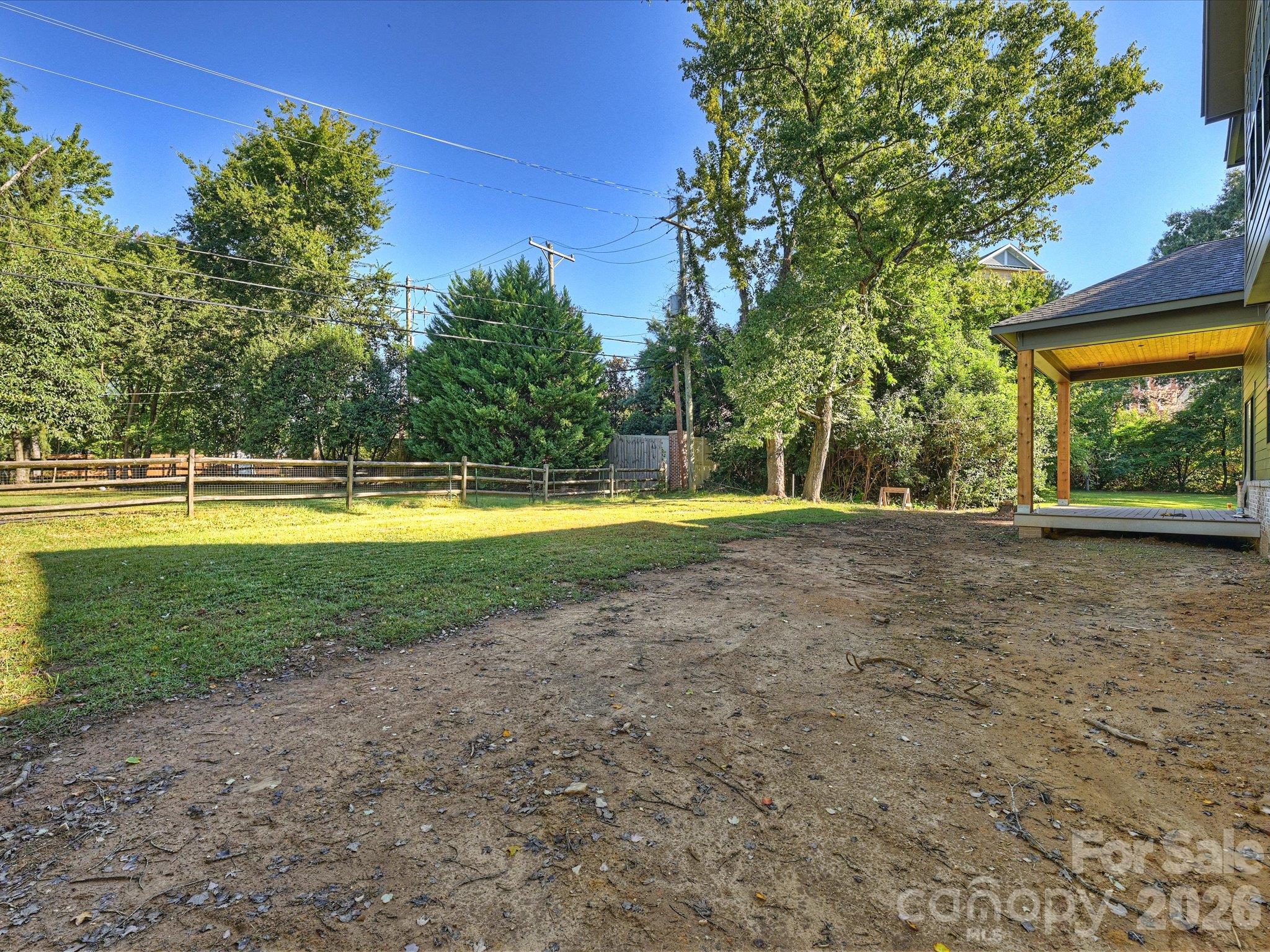 Backyard - 6509 Hazelton Drive, Charlotte