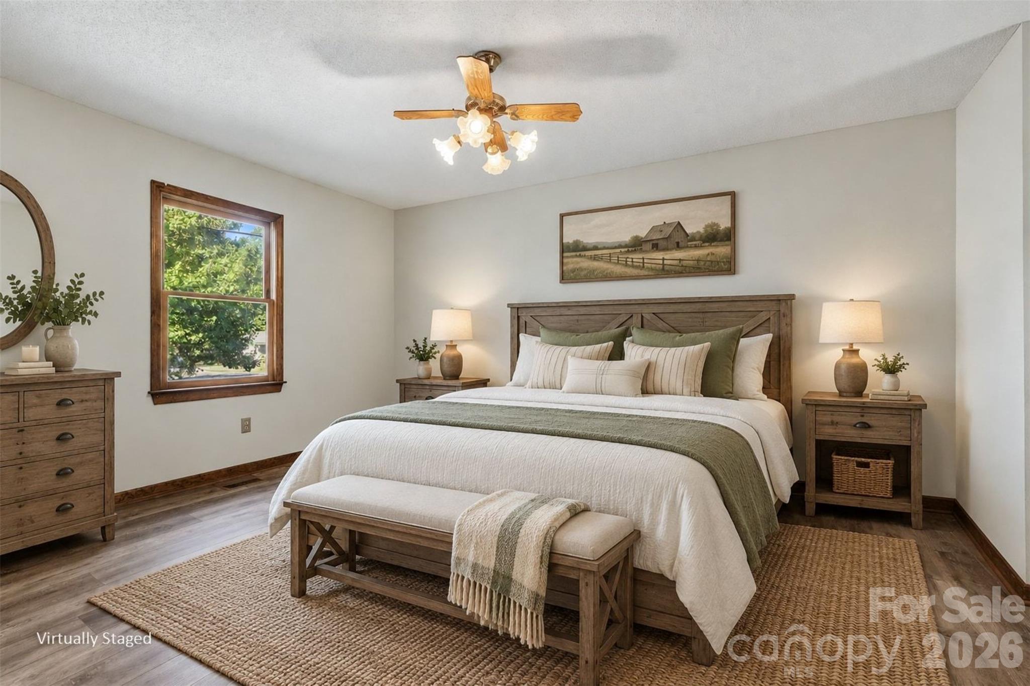 Owners' bedroom is large (15x11) and comfortable. - 102 Roxie Lane, Belmont