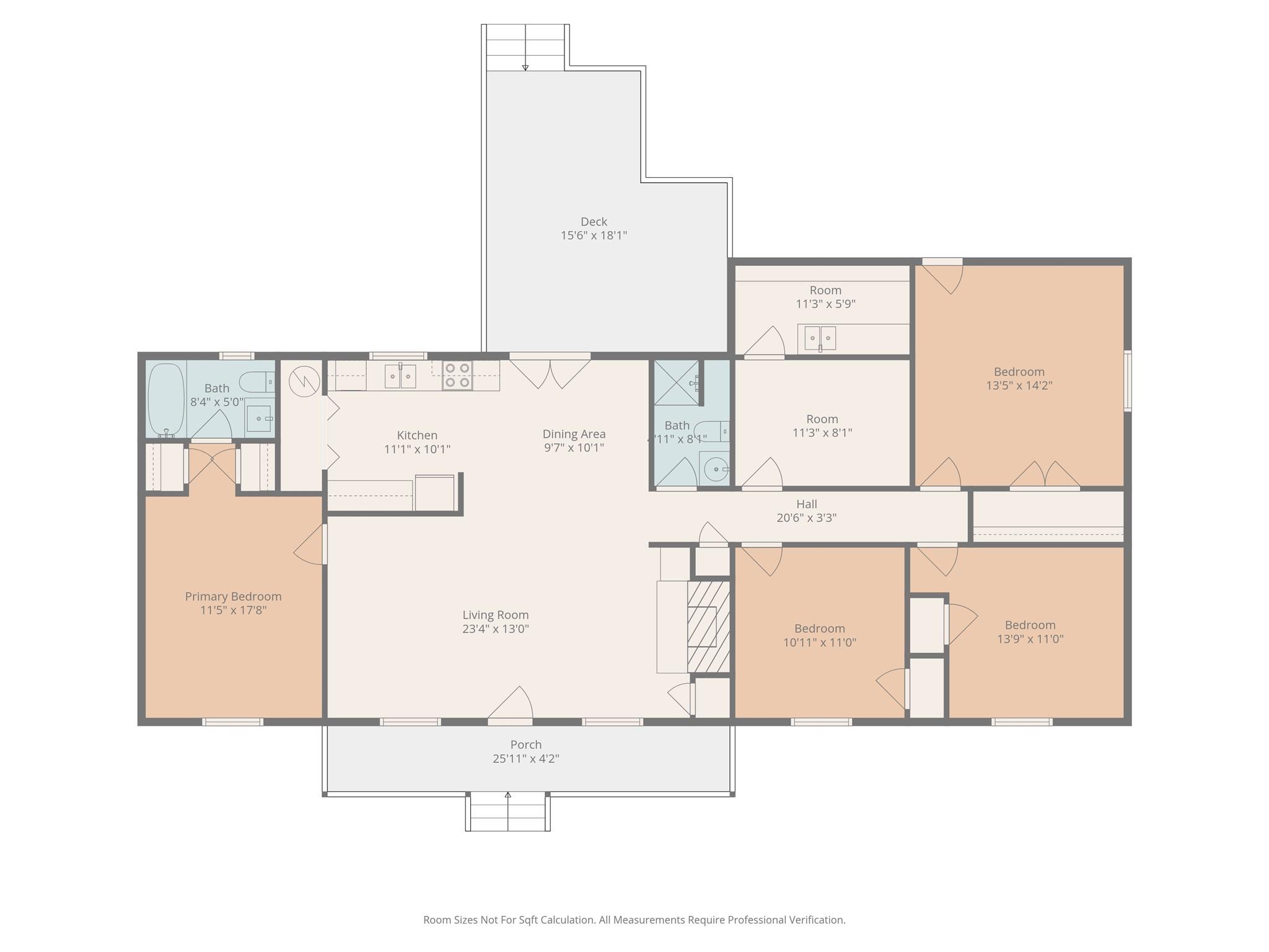 Your floor plan. - 102 Roxie Lane, Belmont
