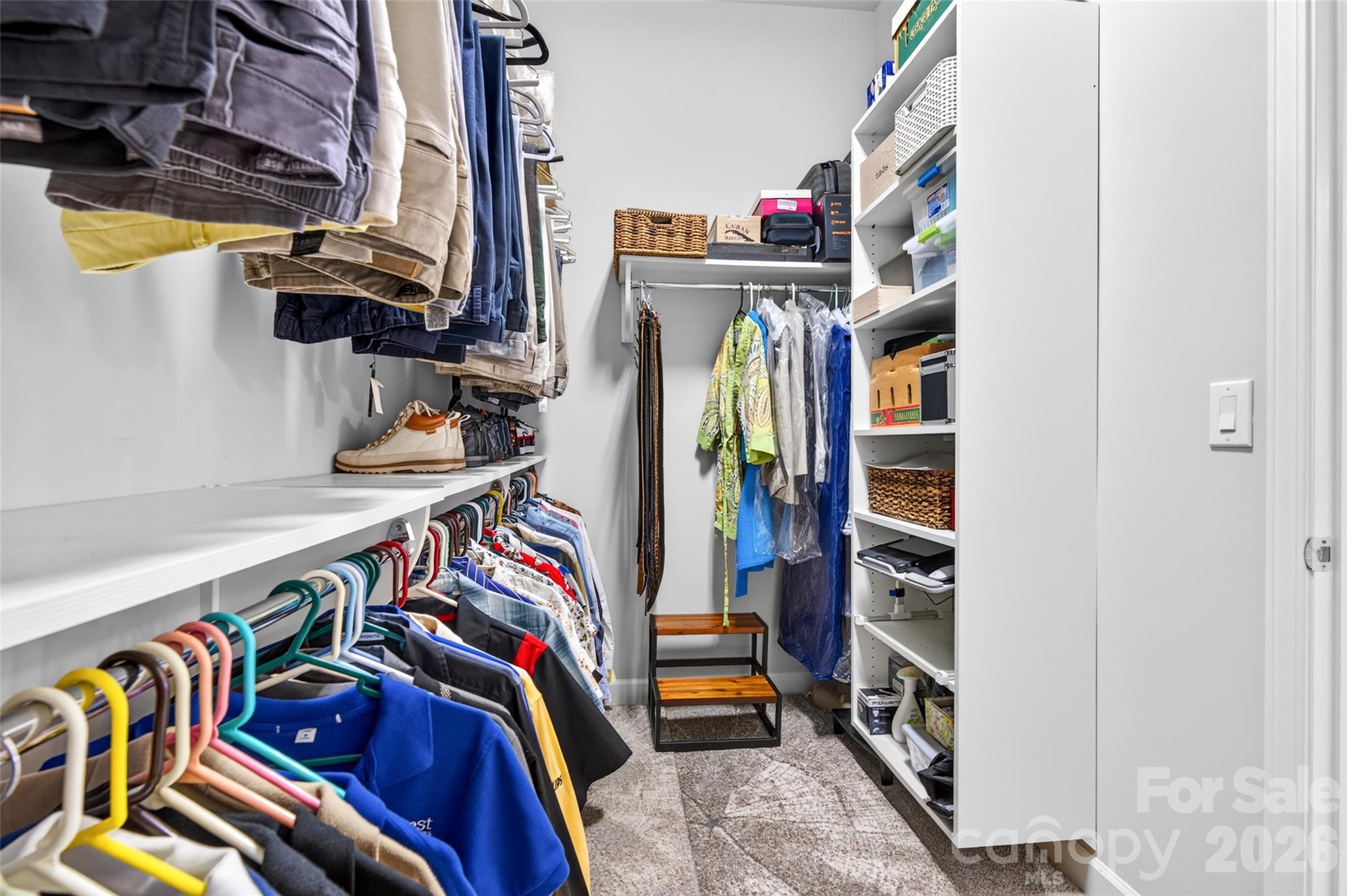 Primary Closet - 1709 Cedar Park Drive, Pineville
