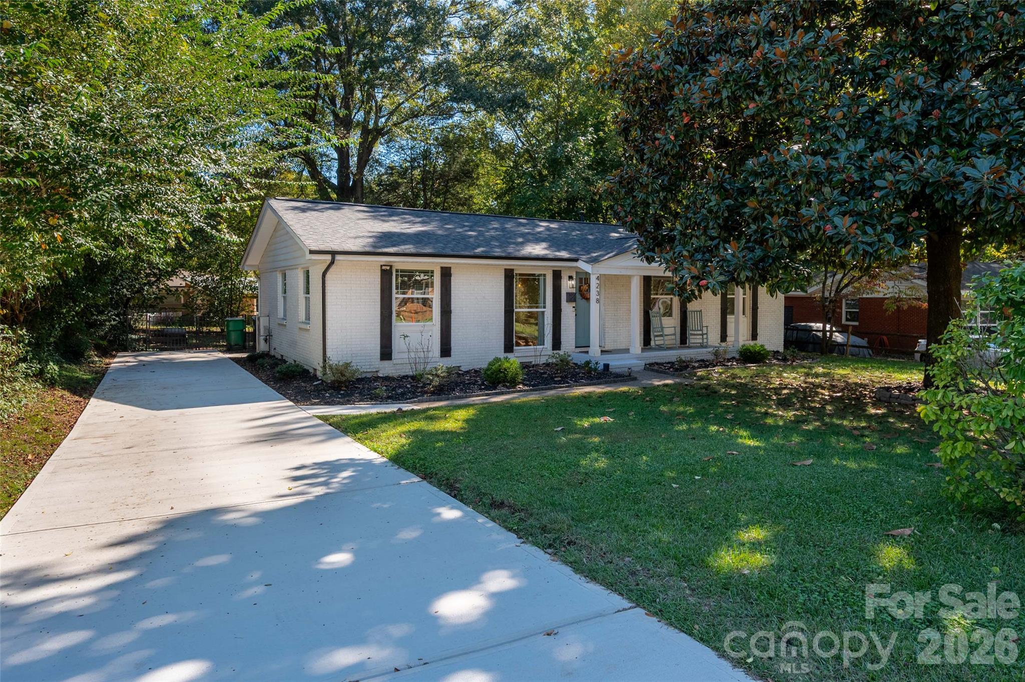 Brand new concrete driveway and front walkway - 4238 Dowling Drive, Charlotte
