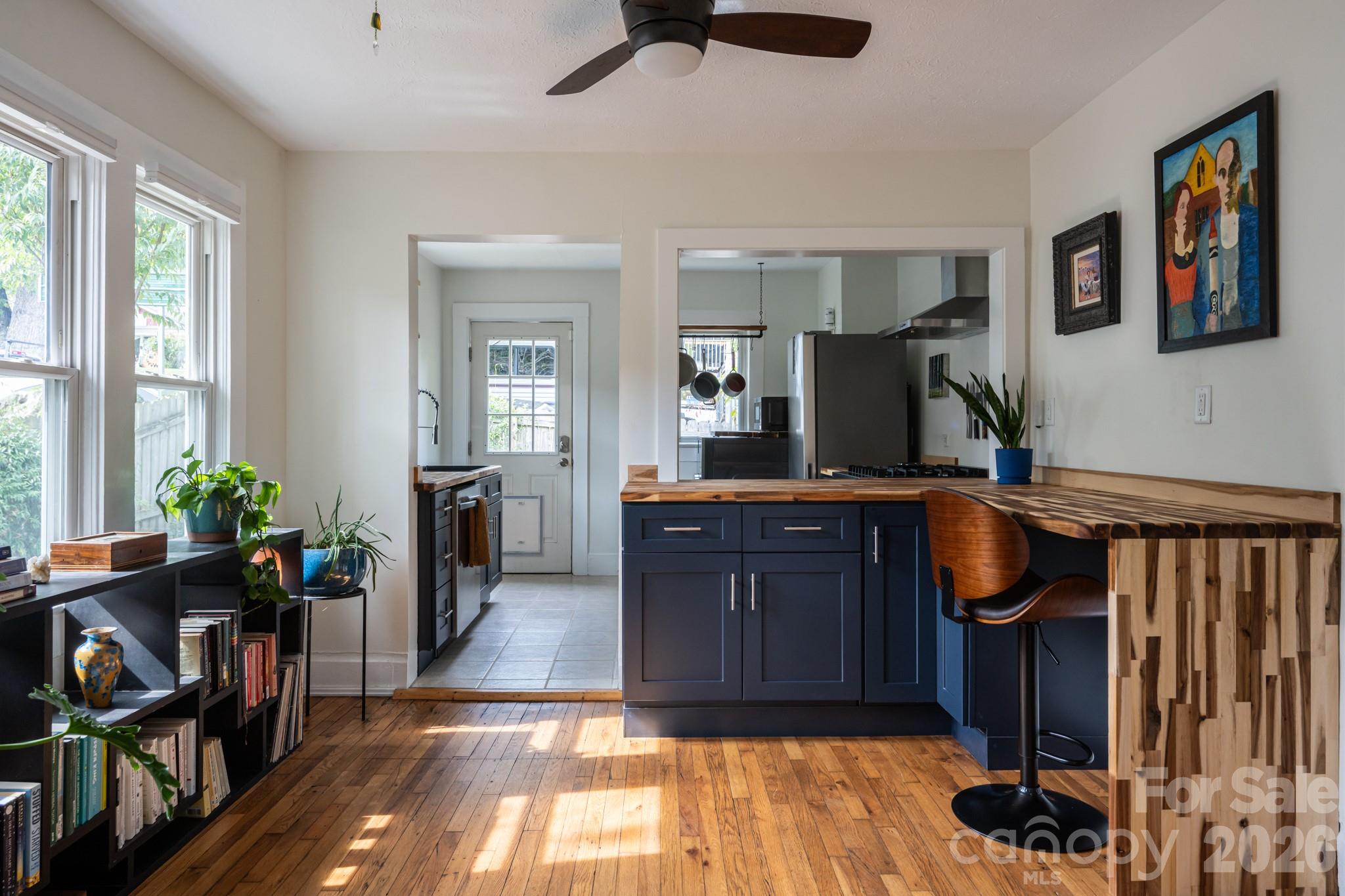 Original hardwood floor - 45 Olive Street, Asheville