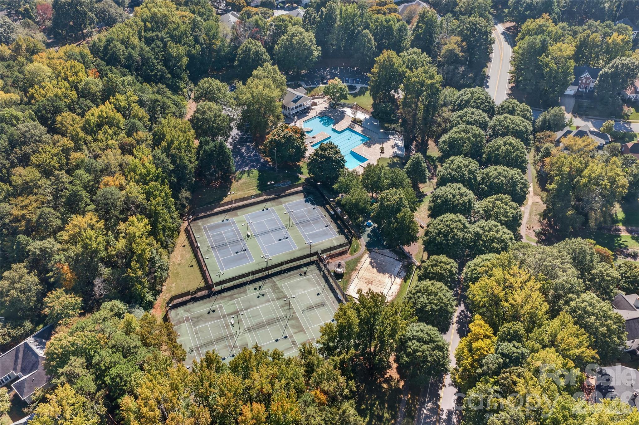 Tennis and Pickleball courts. - 4711 Beech Crest Place, Charlotte