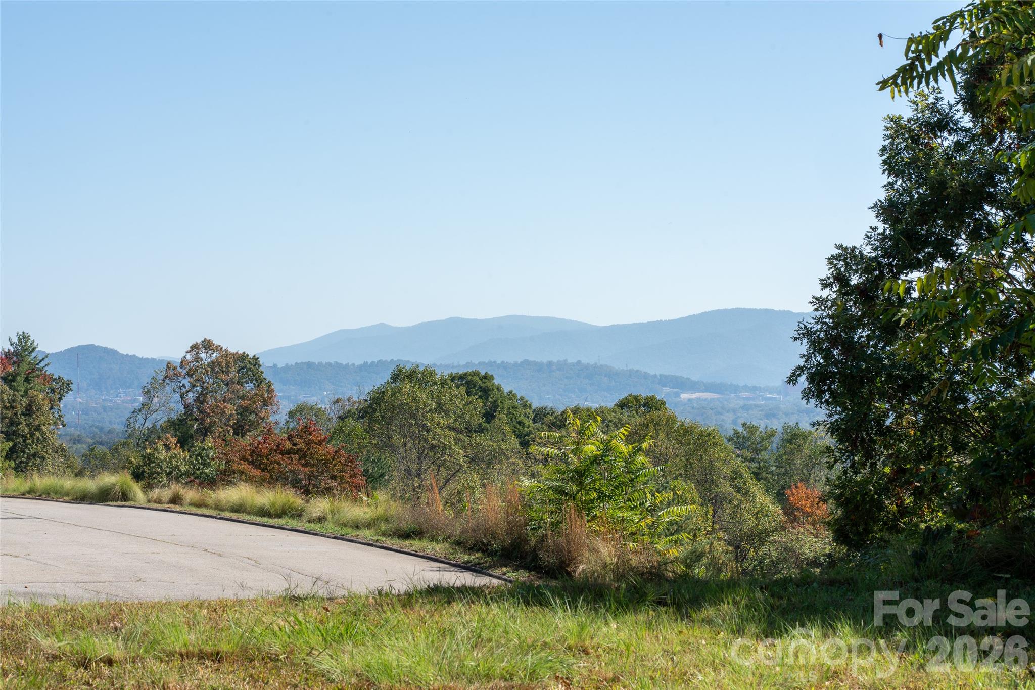Another look at the level homesite and the mountain views that make this property special. - 117 & 99999 Spivey Mountain Road, Asheville