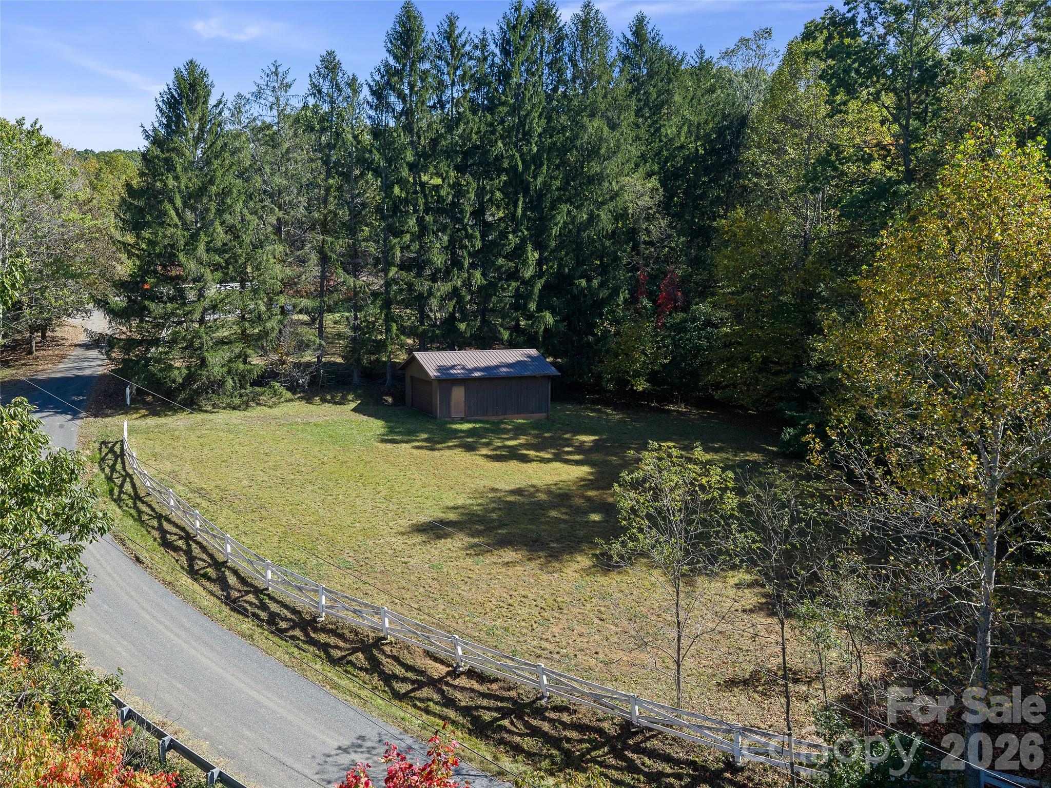 Lower Yard with Detached Single-Car Garage - 198 Roland Hill Road, Burnsville