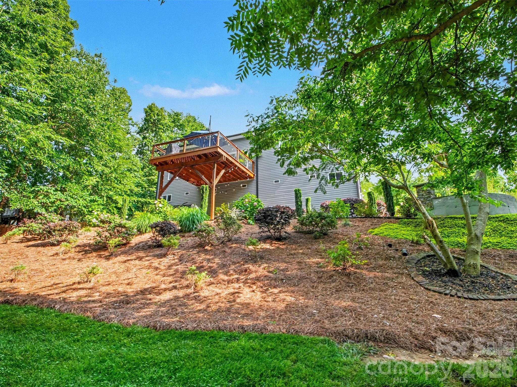 Mimosa tree, butterfly and blueberry bushes - 155 Wood Acre Drive, Mooresville