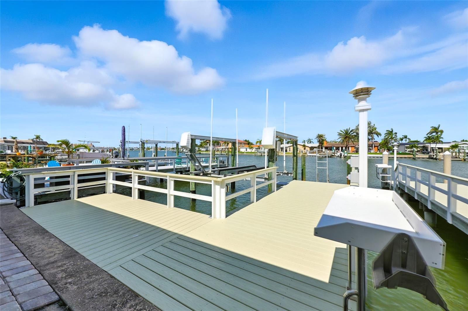 Bring your boat!  The private composite dock and boatslip is equipped with electric, water, and a fish cleaning station. - 545 BOCA CIEGA POINT BLVD N, ST PETERSBURG